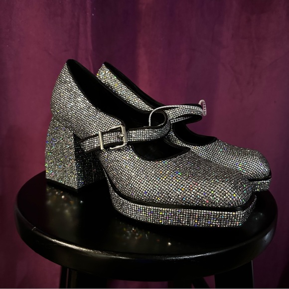 Gianni Bini Shoes Sparkly Mary Jane Platform Pumps Poshmark
